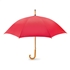 Paraplu met houten handvat - rood
