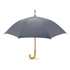 Paraplu met houten handvat - grijs