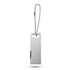 USB stick met metalen ketting - mat zilver