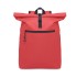 600D polyester rolltop rugzak - rood