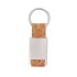 Sleutelhanger met kurk - beige