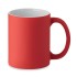 Matte gekleurde mok 300 ml - rood