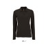 PERFECT DAMES LSL POLO  180 - Zwart