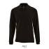 PERFECT MEN LSL POLO 180g - Zwart