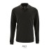 PERFECT MEN LSL POLO 180g - Charcoal Melange