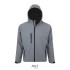 REPLAY heren softshell jas - grijs melange