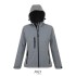 REPLAY dames softshell jas - grijs melange