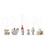 Set van 6 kerstdecoraties