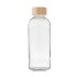 Glazen fles 650ml bamboe dop